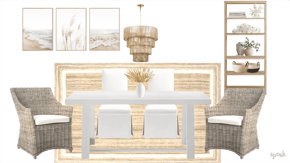 Coastal Dining Room Ideas designed by Erika Sege