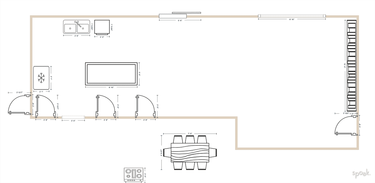 Kitchen Plan designed by Amy O'Leary