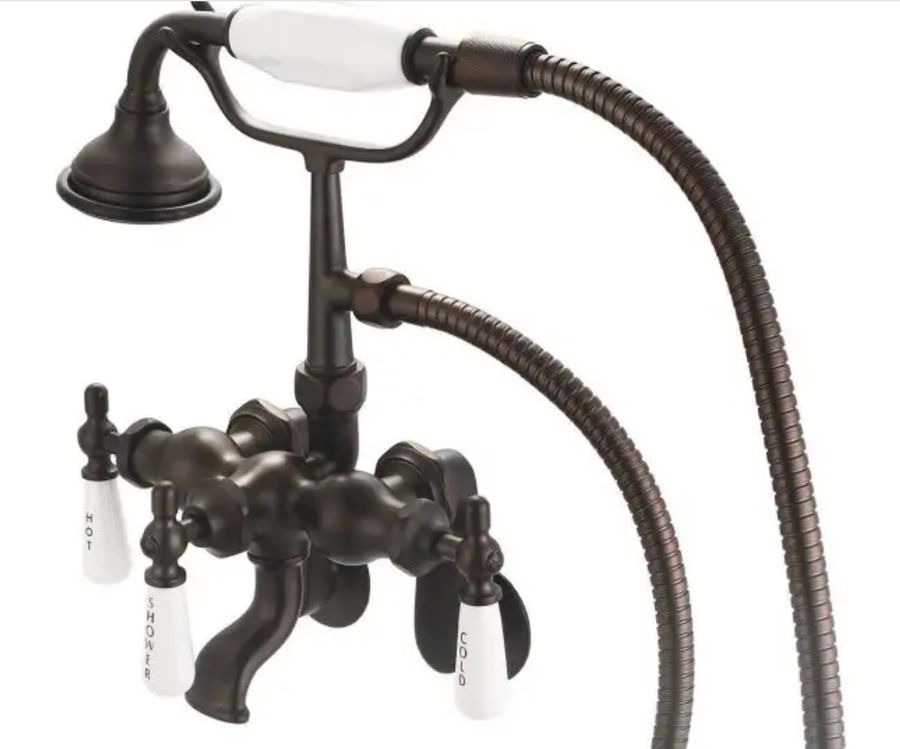 Mason Hill Collection Clawfoot Tub Wall Mount Traditional Faucet with Handshower added by Cassandra Sherman
