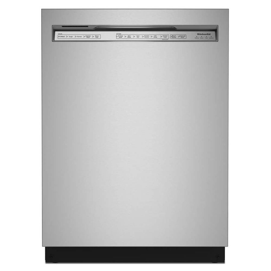 KitchenAid 24 in. Stainless Steel with PrintShield Finish Front Control Dishwasher with Stainless Steel Tub and ProWash Cycle KDFE104KPS - The Home Depot added by Sarah Kallal