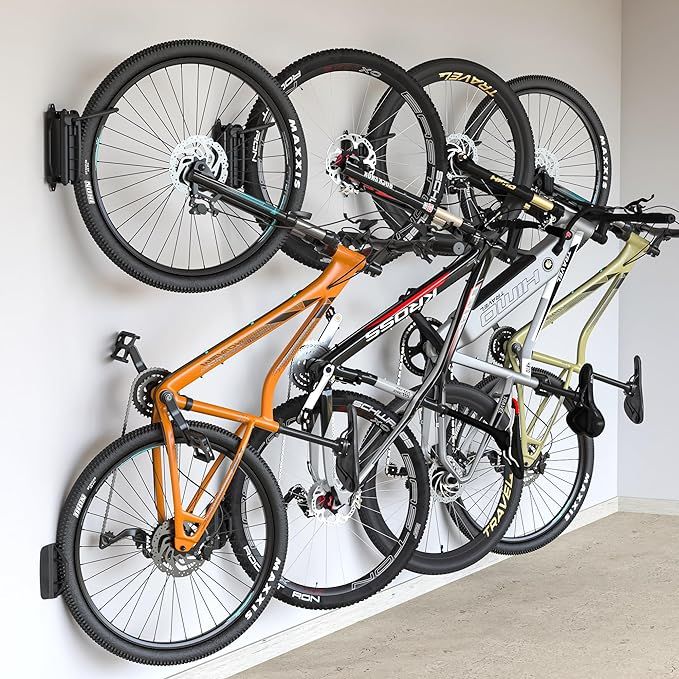 monTEK Swivel Bike Wall Mount, Bike Hangers for Garage, Space-Saving Vertical Bike Rack, Sturdy Bike Storage Rack Holds Up to 66lbs, Easy to Install, 4 Pack added by Rachel Fedorov