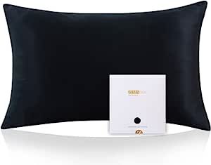 ZIMASILK 100% Mulberry Silk Pillowcase for Hair and Skin Health,Soft and Smooth,Both Sides Premium Grade 6A Silk,600 Thread Count,with Hidden Zipper,1pc(Standard 20''x26'',Black) added by Briana Miller