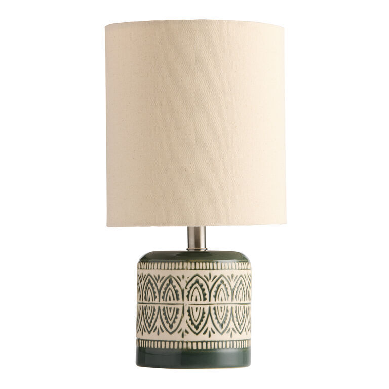 Yucca Mini Green and Oatmeal Ceramic Botanical Table Lamp added by Annika Schneider