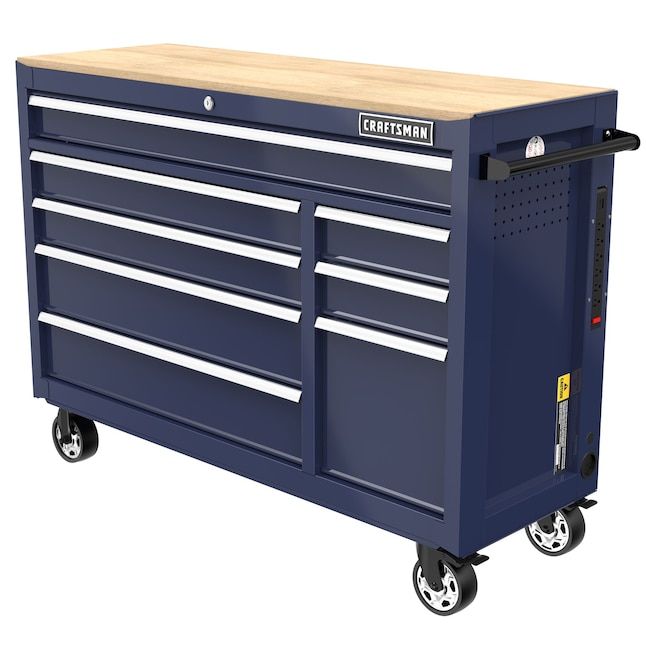 CRAFTSMAN 2000 Series 51.2-Inches L x 37.5-Inches H 8 -Drawers Rolling Midnight Blue Wood Work Bench added by Rachel Fedorov