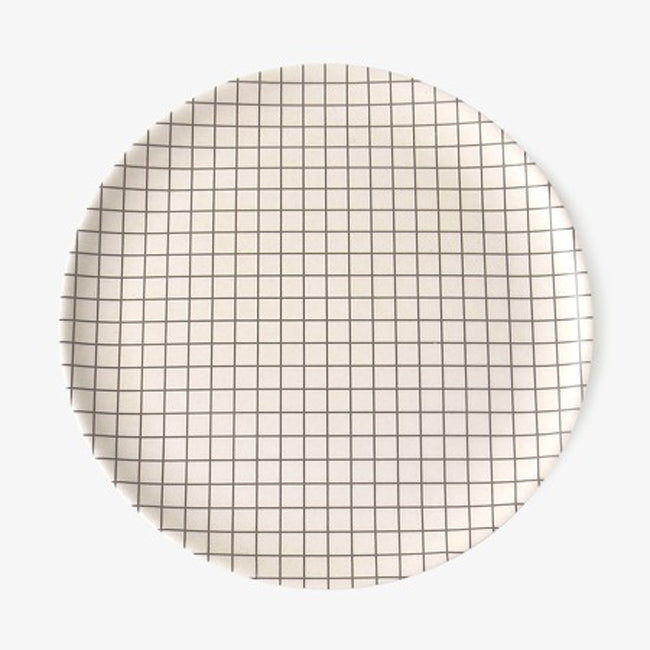 Grey Grid Plate, large added by Spoak Member