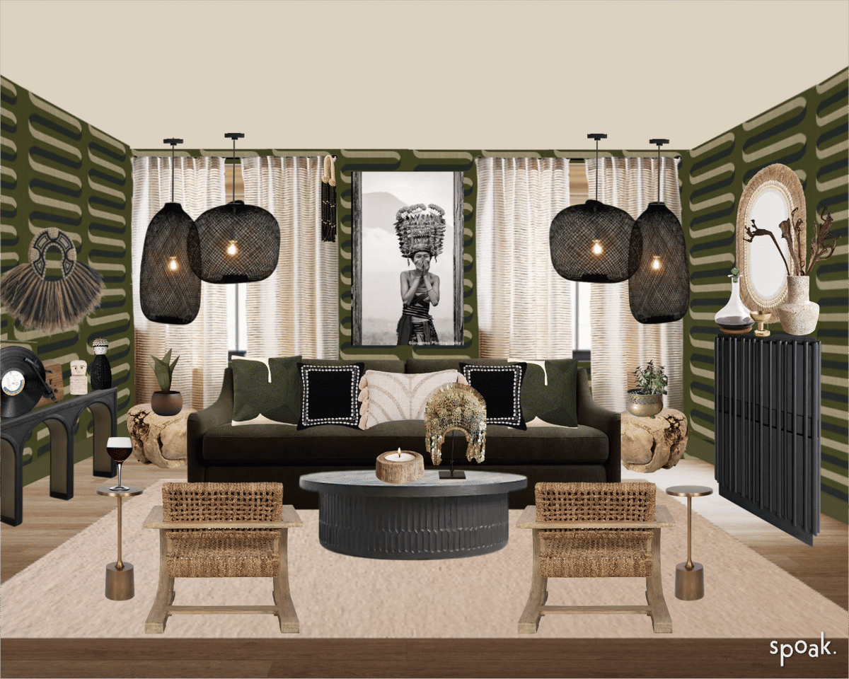 Basement Inspiration designed by Cori Tadrus