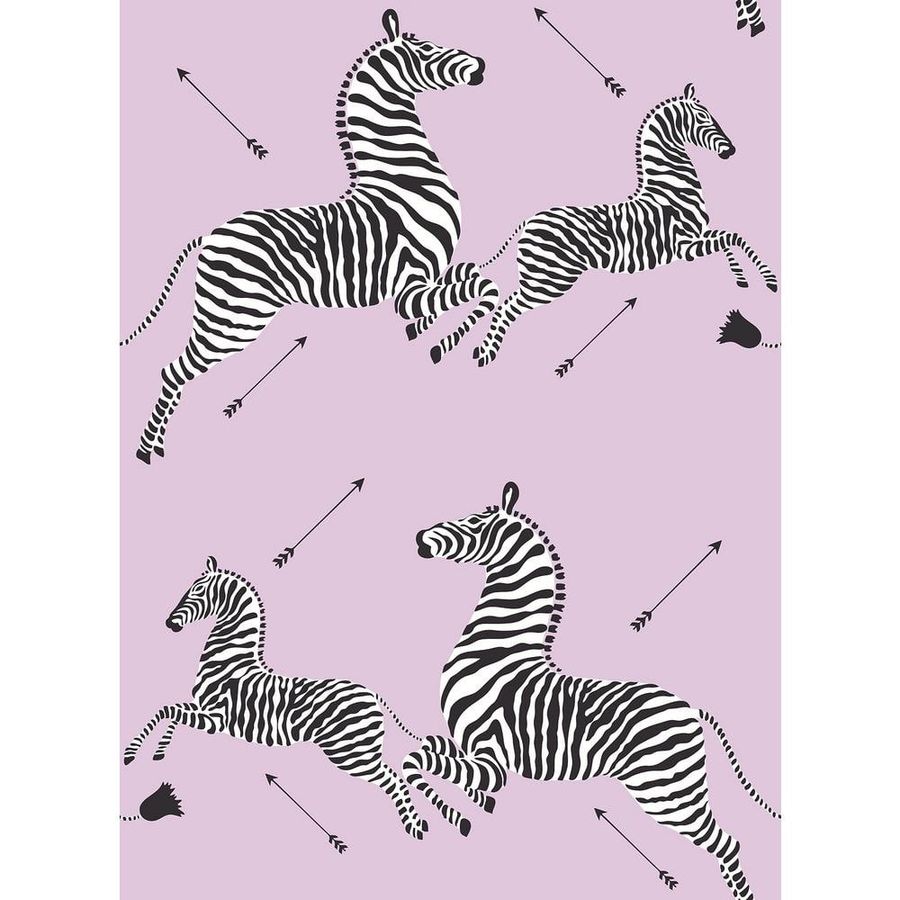 Scalamandre Pink Lilac Zebra Safari Matte Vinyl Peel and Stick Wallpaper SCS6054 - The Home Depot added by Roxanne Patterson