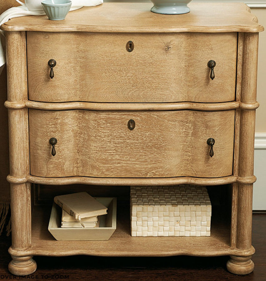 Serpentine 2-Drawer Side Table added by Heather Hamel