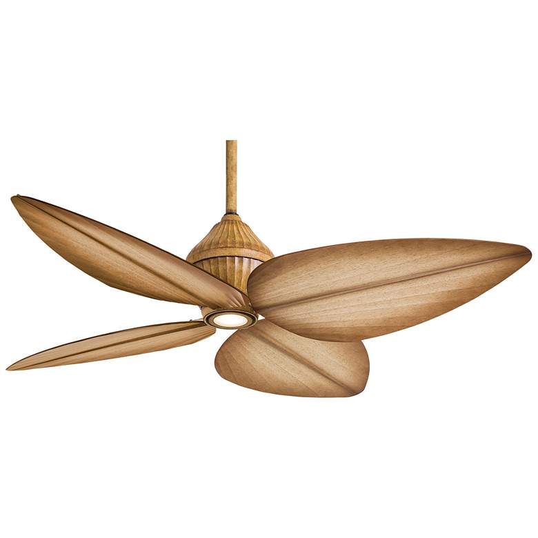 52" Minka Aire Gauguin Bahama Beige Outdoor LED Fan with Wall Control - #95F66 | Lamps Plus added by Joy Tan