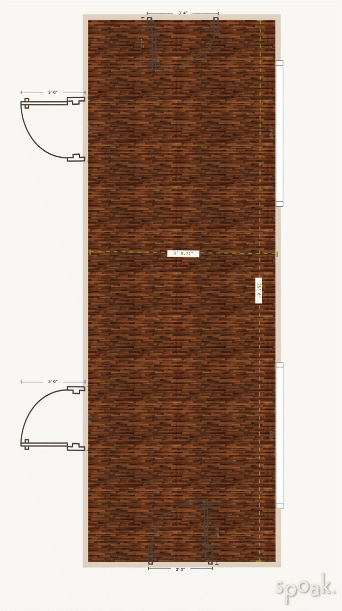 Hallway Plan designed by Michelle Wills