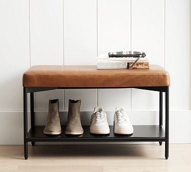 Maison Leather Entry Shoe Bench added by Lindsay Schultz