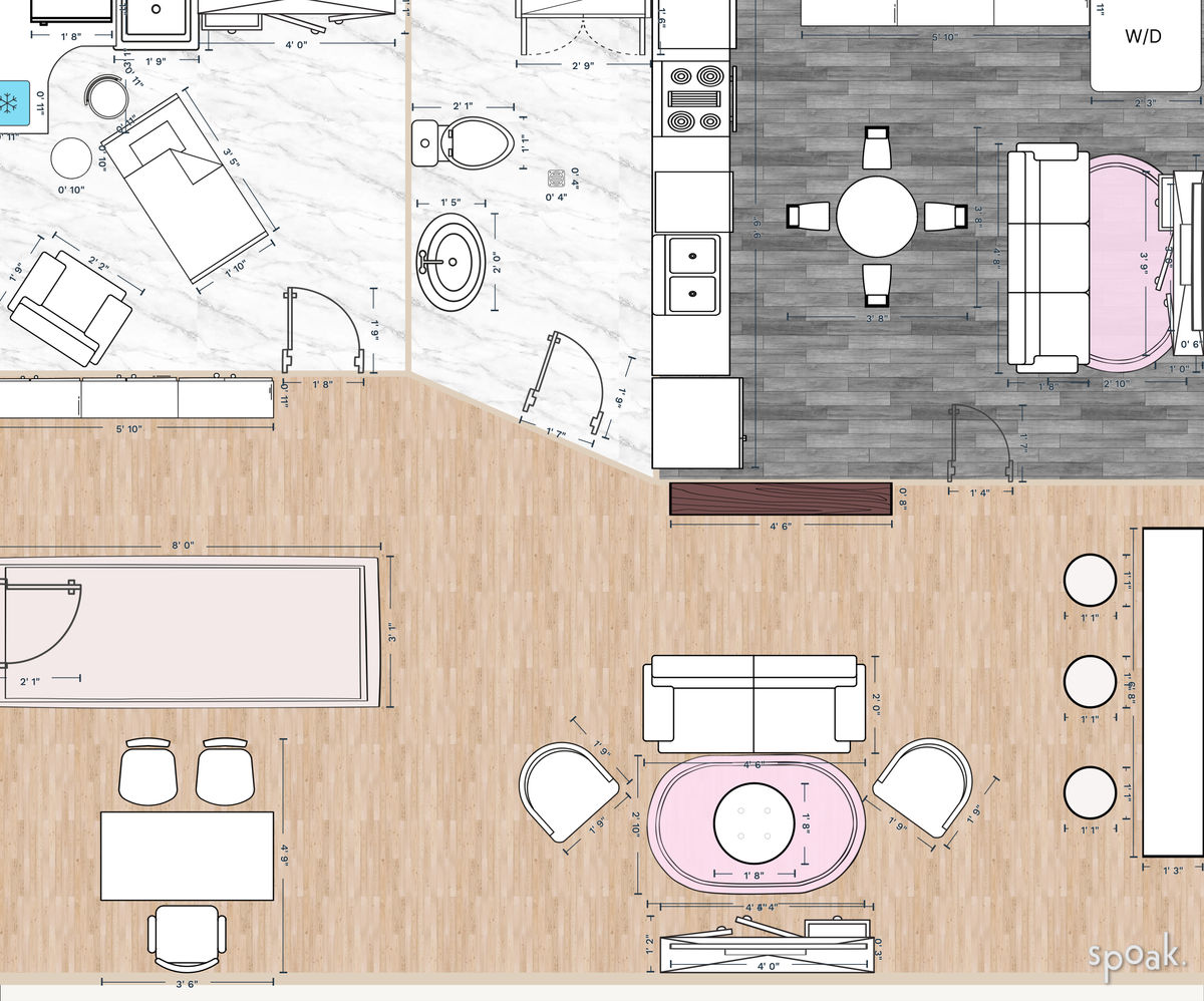 Great Room Layout designed by michaela milosevic