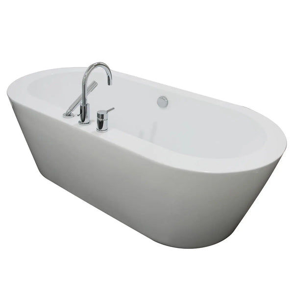A & E Bath and Shower Una Acrylic 71" Premium Oval Freestanding Tub added by Courtney Esposto
