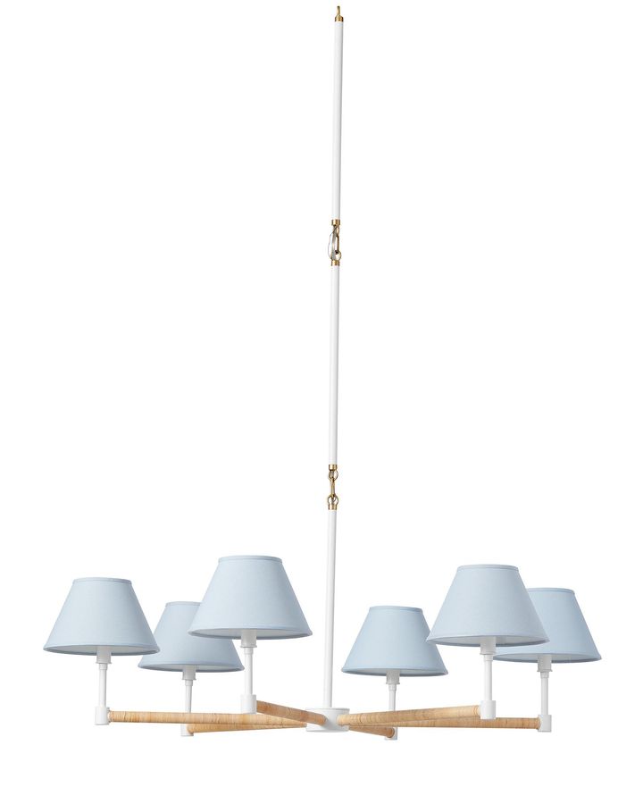 Larkspur Chandelier White with Coastal Blue added by Nicole Luijer