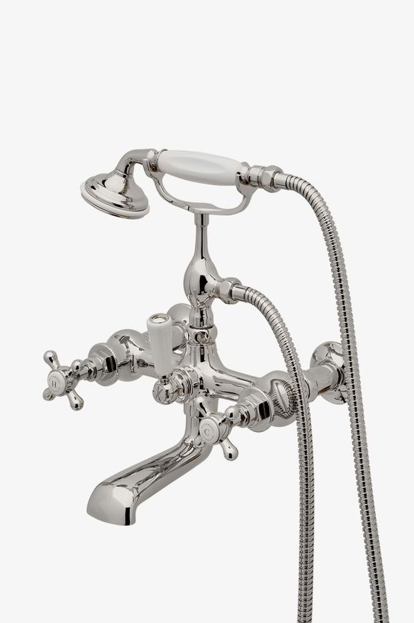 Highgate Wall Mounted Exposed Tub Filler with Handshower and Cross Handles added by Alta Projects