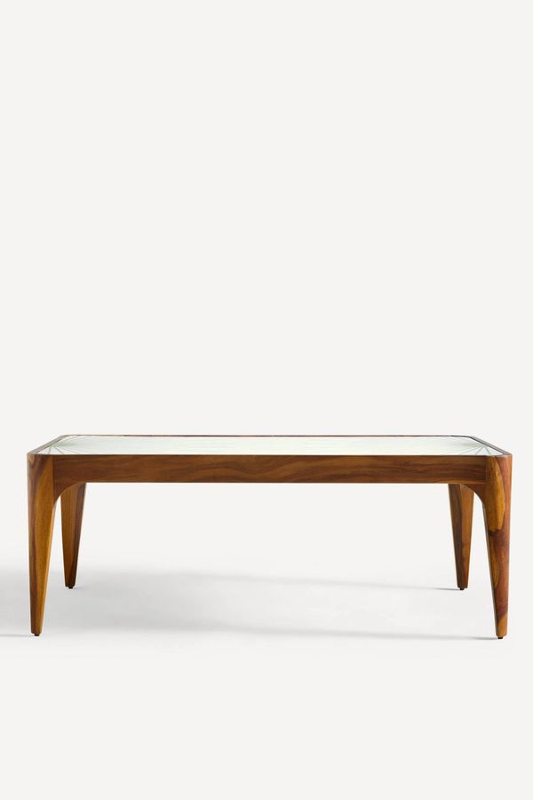 Brass Starburst Rectangular Coffee Table added by Hadley Boyle