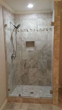 Frame less shower glass enclosure added by Alycia Rubio