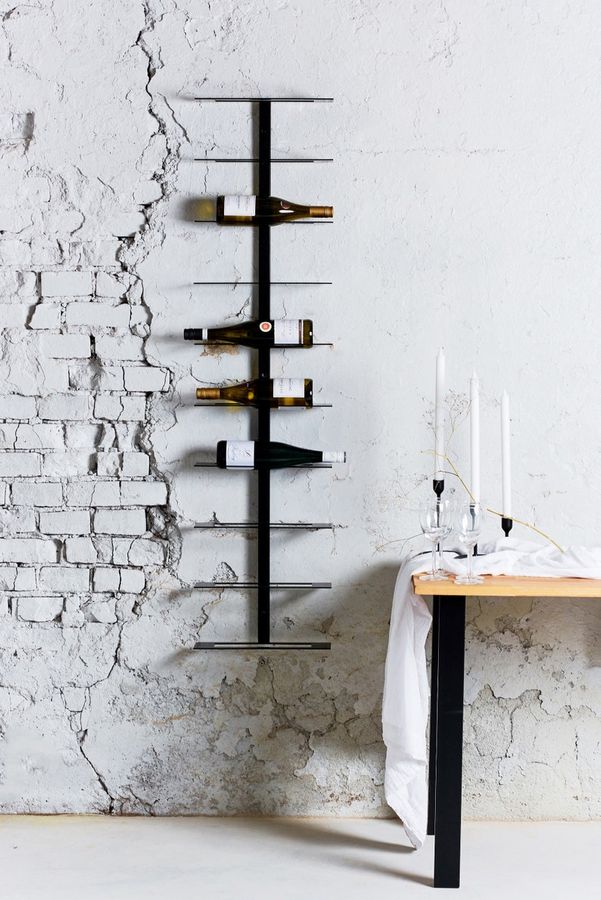 Metal Wine Rack - Wine Storage Rack - Wine Bottle Holder - Wall Wine Rack - Wall Wine Rack - Wall Mount Rack - Holds up to 6 or 10 Bottles added by Chelsea Lauzé