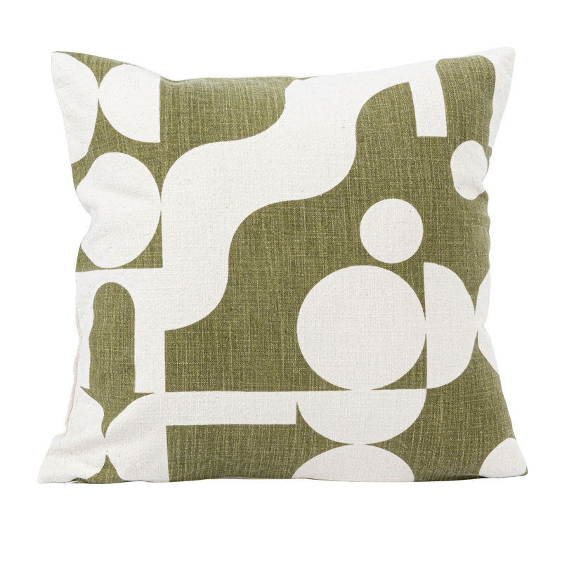 Dezi Geometric Shapes Cotton Throw Pillow added by Modern Naturals Design Studio