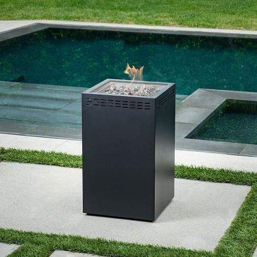 Hanover Naples 40,000 BTU Column Fire Pit With Glass Burner Enclosure added by Erin Vernon