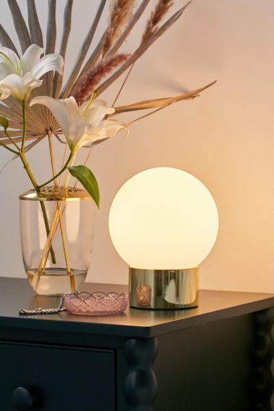 Delia Frosted Globe Table Lamp added by Spoak 
