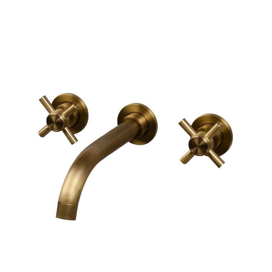 Concretti Designs 2 Handle Wall Mounted Faucet Hot & Cold 5" added by Kacey Dillier
