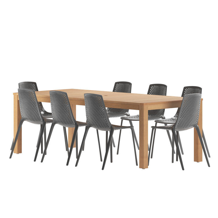 Alyisa Rectangular 8 - Person Outdoor Dining Set added by Taylor Sparacello