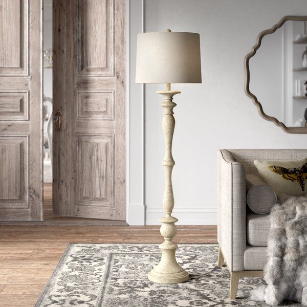 Courseulles 60'' Gray Distressed Traditional Floor Lamp added by sallie tyler