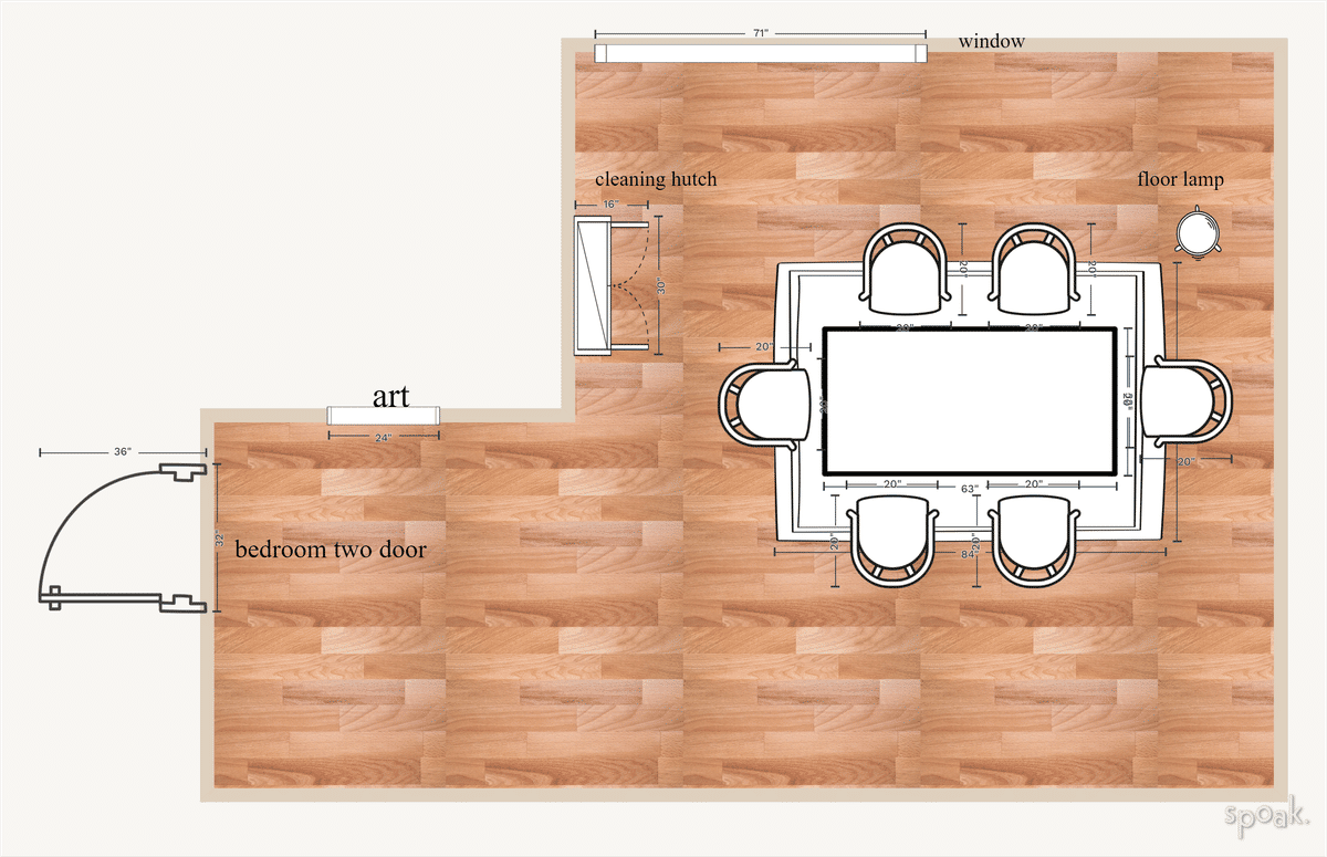 Bedroom Plan designed by Hannah Petterson