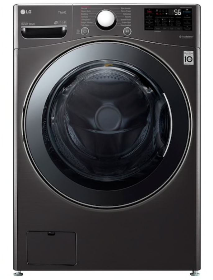 LG  Smart Wi-Fi Enabled 4.5-cu ft Capacity Black Steel Ventless All-in-One Washer Dryer Steam Cycle added by Spoak Member