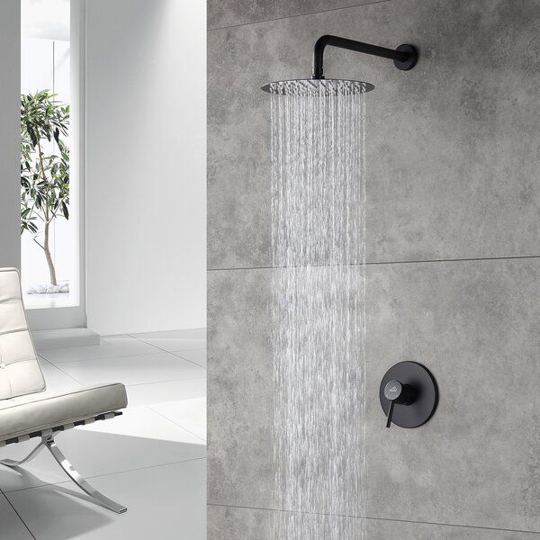 Round Single Functions Complete Shower System With Rough-In Valve added by Caroline Osborn