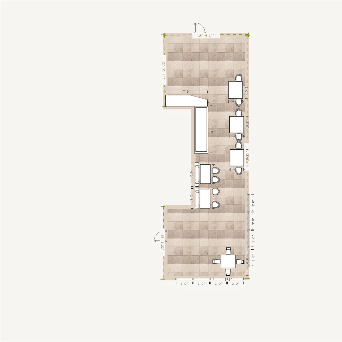 Family Room Floor Plan designed by anisah mcginnis
