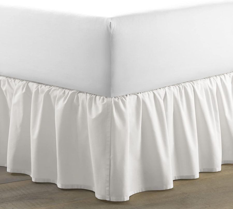 Solid White Ruffled Bedskirt, Twin added by Patricia Foody