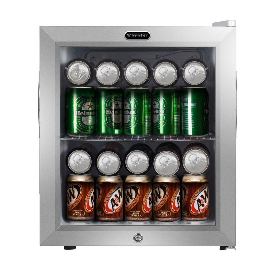 BR-062WS Whynter Beverage Refrigerator With Lock Stainless Steel 62 Can Capacity - Walmart.com added by Elizabeth Wiley