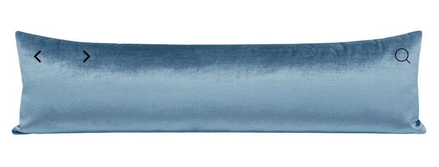 THE XL LUMBAR :: FAUX SILK VELVET // HYDRANGEA BLUE added by Madeline Spillars
