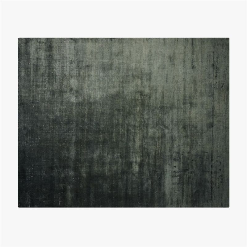 Rumiere Handloomed Dark Teal Viscose Area Rug 5'x8' + Reviews | CB2 added by Evie Leigh