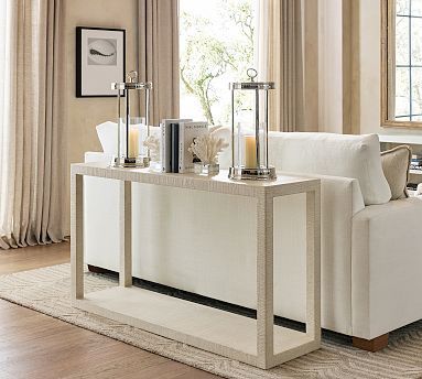 Cape Rectangular Woven Console Table (54") added by Eunoia Modern