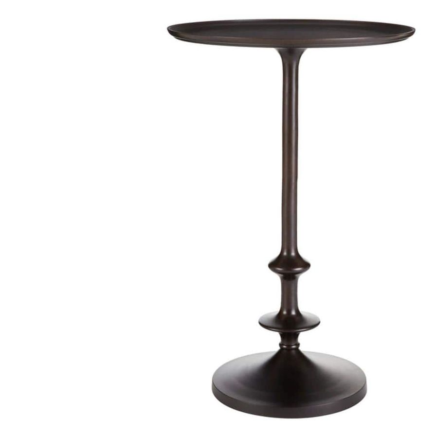 Home Decorators Collection Bellkirk Round Dark Bronze Metal Accent Table (14.5 in. W x 22.25 in. H) DC19-6642 - The Home Depot added by Kate Lynn Nemett
