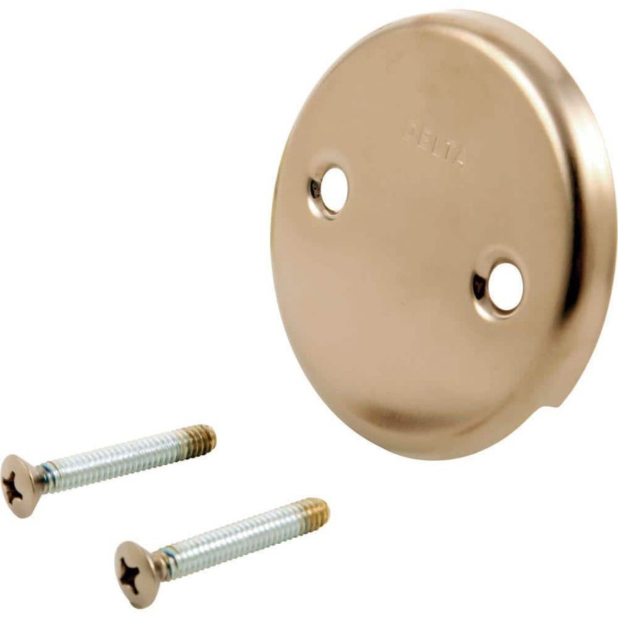 Delta Classic Collection Overflow Plate & Screws in Champagne Bronze RP31556CZ - The Home Depot added by Jill Lane