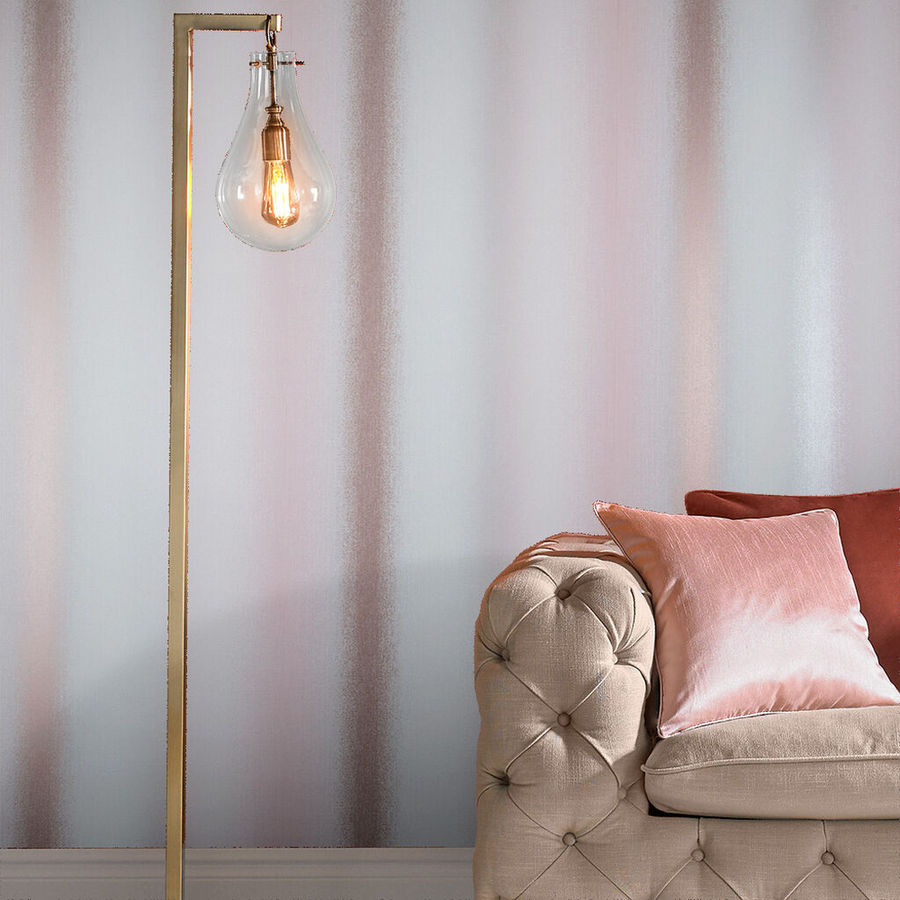 Wild Flower Stripe Blush Wallpaper added by Hayley Andreesen