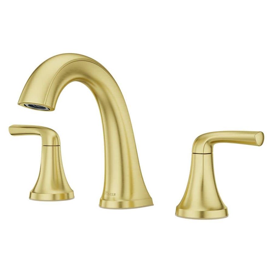 Pfister Ladera 8 in. Widespread Double Handle Bathroom Faucet in Brushed Gold LF-049-LRBG - The Home Depot added by Ayesha Anwar