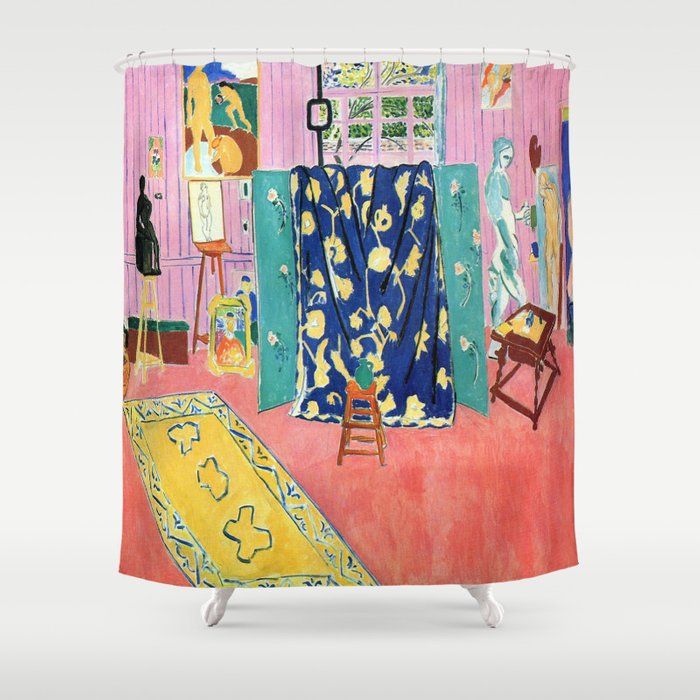 Henri Matisse The Pink Studio Shower Curtain by Jon Baran added by Molly Jones