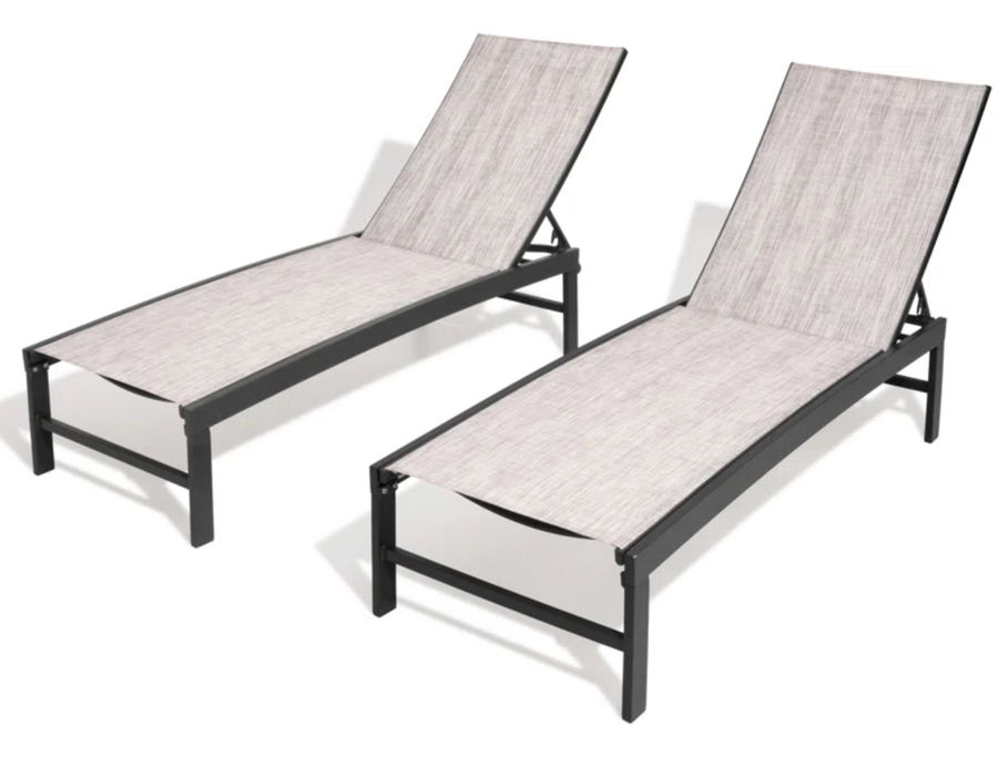 Blevens Outdoor Metal Chaise Lounge (Set of 2) added by Rim Berradi