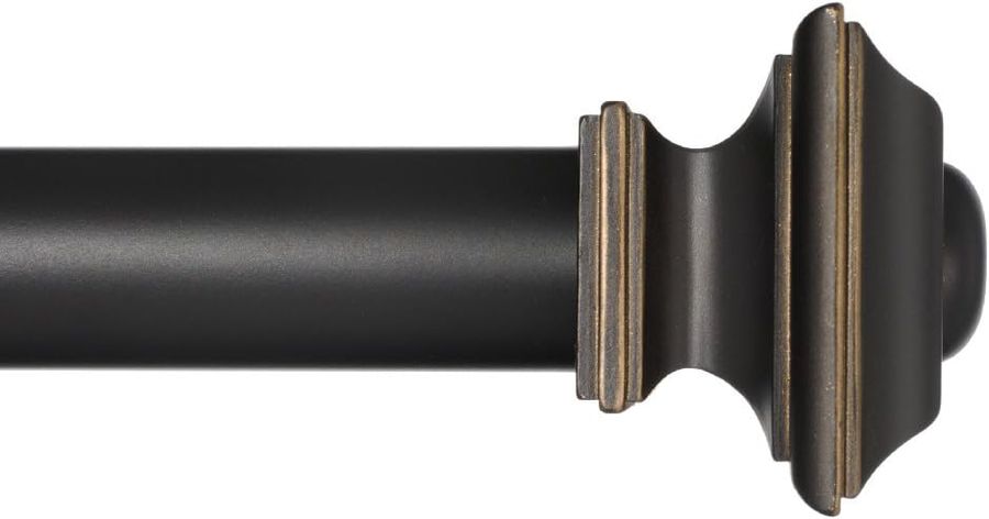 Ivilon Window Treatment Curtain Rod 1 1/8 in Rod, 72 to 144 Inch added by Meckila Britt