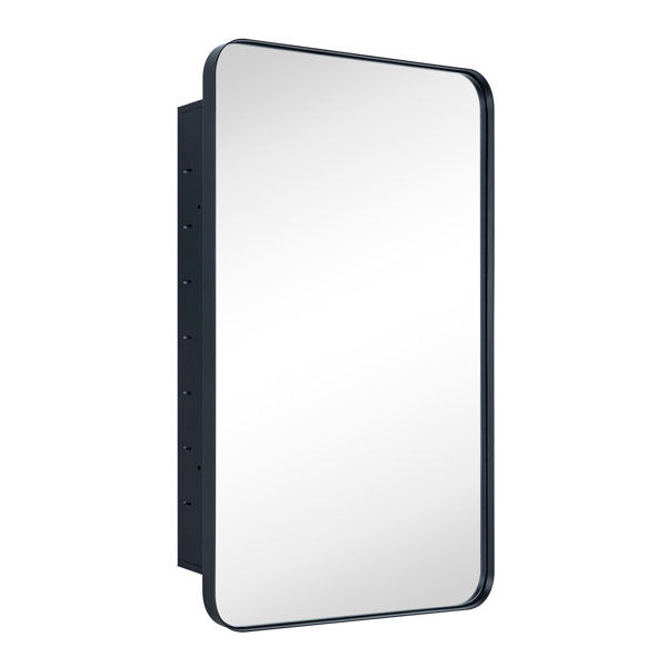 Recessed Framed Medicine Cabinet with Mirror and Adjustable Shelves added by Abby Phillips