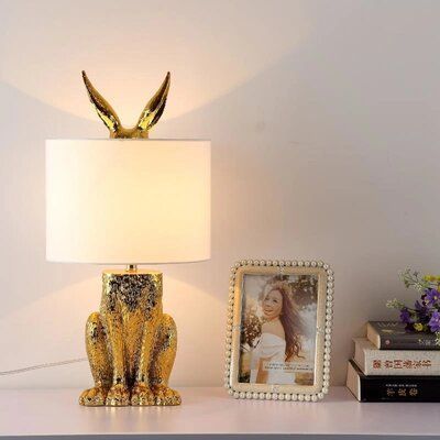 12'' White Table Lamp with USB added by Spoak Member