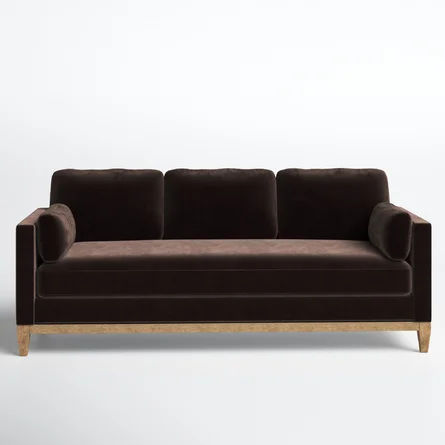 Pera 84'' Velvet Square Arm Sofa with Reversible Cushions | Joss & Main added by Spoak Member