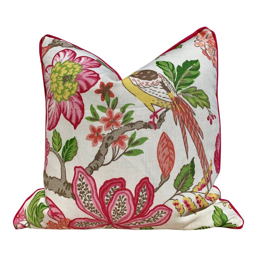 Schumacher Huntington Garden Pillow Pink. Decorative Lumbar - Etsy added by Sarah Patel