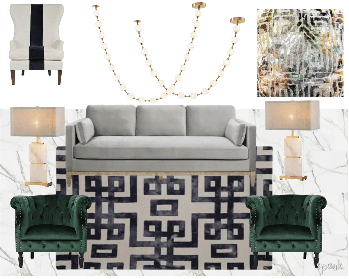 Living Room Inspiration designed by Whitney Crutcher