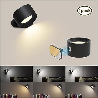 AKSDA Led Wall Sconces, Wall Lamps with Battery Operated , Wall Mounted Cordless Lights with 3 Color Temperature&3 Brightness, 360° Magnetic Ball, USB Charging Port for Reading Study Bedside added by Jaiya Cosgrove